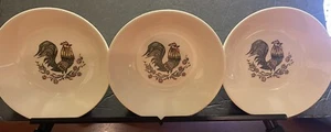 Vintage Taylor &Taylor Smith Set Of 3 rooster Bowls, USA oven proof 6” - Picture 1 of 6