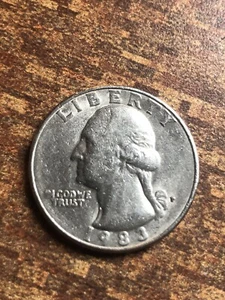 1983 P WASHINGTON QUARTER ERROR FILLED IN MINT MARK MISSING “I” for In - Picture 1 of 5