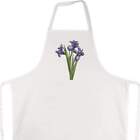 'Blue Iris Flowers' Unisex Cooking Apron (AP00044644)