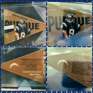 ⚜️ Fleer Tradition School Colors Drew Brees College Jersey + #/750 Insert Set - Picture 1 of 3