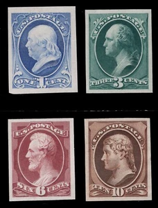 MOMEN: US STAMPS #206P3-209P3 PROOF ON INDIA XF LOT #85235* - Picture 1 of 2