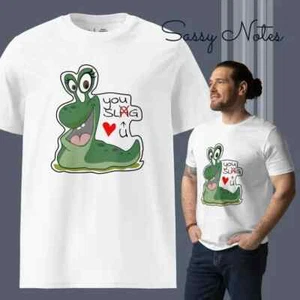 Eco-Friendly Unisex T-Shirt for Teens | Cute Slang Graphic | Organic Cotton - Picture 1 of 19