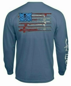 Mens Salt Life Fishermans Glory Graphic Pocket L/S T-Shirt - 2XL/XL/Large - NWT - Picture 1 of 4