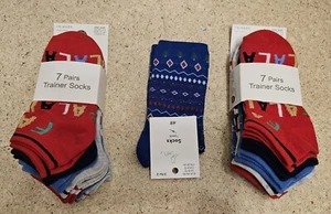 Weihnachts Sneaker Socken Paket Neu 37 38 39 40 41 42 H&M 15 Paar - Bild 1 von 4