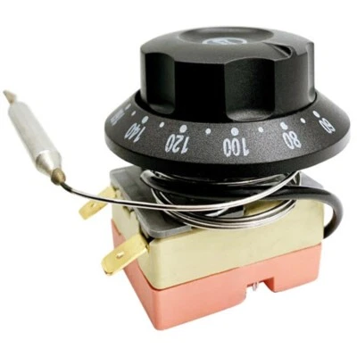 Backofen Thermostat 2 Pin 250V 16A 60-200°C einstellbare Temperatur elektrisch - Bild 1 von 4