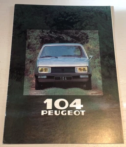 Handelshandbuch Peugeot 104 Z - Modelljahr 1980 - schöner Zustand. - Bild 1 von 3