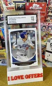 2013 BOWMAN JOC PEDERSON ROOKIE #TP13 PGA 10 GEM MINT C STORE NAME MORE RC READ - Picture 1 of 4