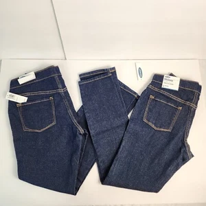 Old Navy Girl's Skinny Pull On Jeans Size 10-12 Brand New With Tags (2 Pairs) - Picture 1 of 17