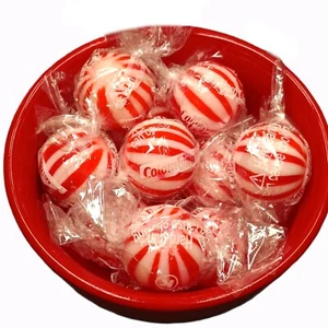 Palline di caramelle dure alla menta piperita caramelle avvolte 2,38 libbre. Menta - Foto 1 di 6