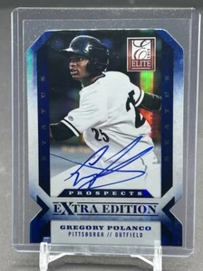 2013 Elite Extra Edition Status Blue Die-Cut Signatures /50 Gregory Polanco Auto - Picture 1 of 2