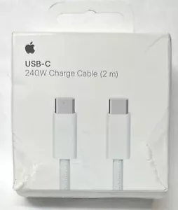 Apple - 240W USB-C Charge Woven Cable (2 m) - White - Picture 1 of 3
