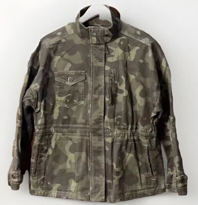 JAQUETA CAMUFLADA ANTHROPOLOGIE MARRAKECH tamanho pequeno tamanho grande - Imagem 1 de 4