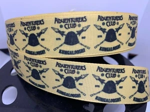 5 yards 1 inch Adventurers Club Kungaloosh!! Grosgrain Ribbon - Picture 1 of 1