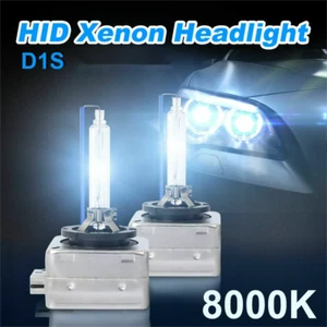 HID Xenon D1S 2* Bulbs HeadLight 8000K Ice Blue Bi-Xenon Replace Low High Beam - Picture 1 of 18