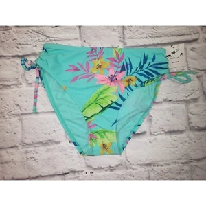 Arizona Jean Co Talla Mediana Azul Hada Tropical Cintura Alta Traje de Baño Parte Inferior - Imagen 1 de 2