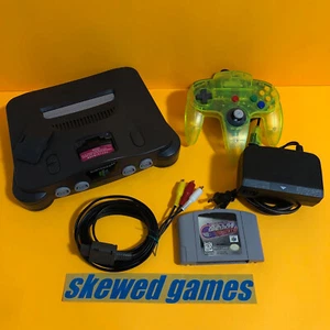 Nintendo 64 Console Bundle with Controller Wayne Gretzky 3D Hockey Game Lot N64 - Picture 1 of 5