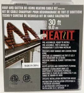 HEATIT HIRD 30 feet 5 Watts Per Foot Roof & Gutter Snow De-Icing Cable Kit - Picture 1 of 4
