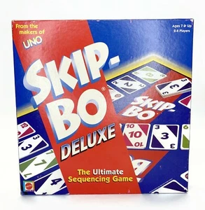 Juego de cartas de mesa Skip-Bo Deluxe Mattel 100 completo 2001 - Imagen 1 de 16