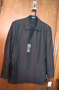 NWT MEN'S "CINTAS" BROWN WAITER'S JACKET: SIZE 42 - Picture 1 of 4