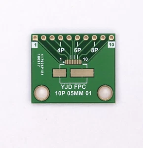 10PCS FPC10 0.5mm to DIP 2.54mm Adapter immersion gold PCB Board FPC8 FPC6 - Picture 1 of 2