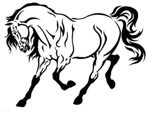STENCILS CRAFTS TEMPLATES SCRAPBOOKING HORSE STENCIL - 21 - A4 MYLAR - Bild 1 von 1