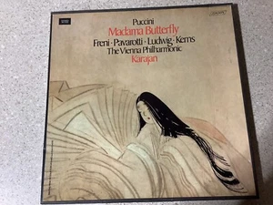 PAVAROTTI PUCCINI MADAMA BUTTERFLY VIENNA PHILHARMONIC KARAJAN 1975 DECCA BOXSET - Picture 1 of 2