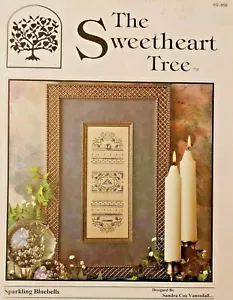 Sweetheart Tree Sparkling Bluebells Sampler Chart - Picture 1 of 2