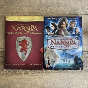 DVD Lot of 2: The Chronicles of Narnia Lion Witch Wardrobe Prince Caspian Movies - Picture 1 of 11