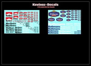 1/32 Scale Decals for Cigarette/Tobacco sponsorship logos - Picture 1 of 3