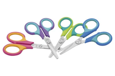 WEDO® Kinderschere rund Soft-Kid® Edelstahl rostfrei farb sort 73 930 Schere NEU - Bild 1 von 4