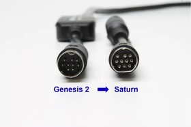 Sega Saturn Converter for Sega Genesis Cables - HD Retrovision