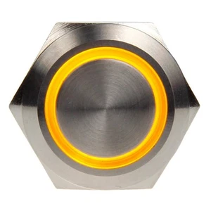 3x DimasTech Vandalismustaster 19mm - Silverline - gelb - Bild 1 von 3