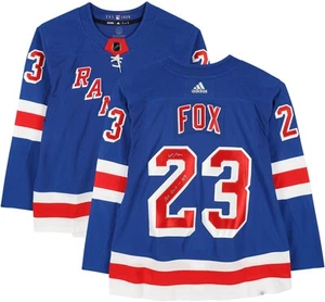 Adam Fox New York Rangers Signed Adidas Authentic Jersey w/No Quit in NY Insc - Picture 1 of 5