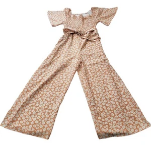Hayden Jumpsuit Romper Womens Small Floral Wide Leg Tie at Waist New H11091 - Picture 1 of 11