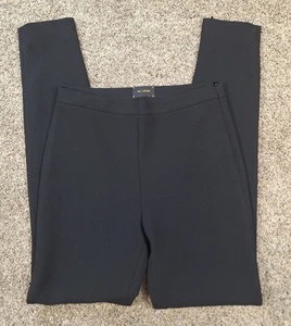 St. John Damenhose 2 hohe Taille Nähte Schlitz Knöchel schwarz Büro Karriere Größe 6 - Bild 1 von 6