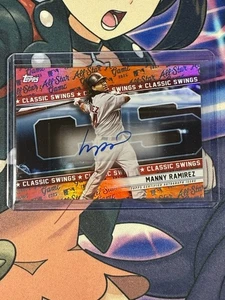 2025 Topps MLB All Star Game Manny Ramirez Orange Classic Swings Auto #'d /25 - Picture 1 of 2