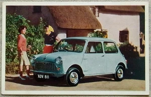 Austin Seven Mini Auto Farb Postkarte um 1959 5 1/2”x 3 1/2” ungebraucht - Bild 1 von 2