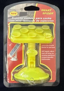 Brand New Yellow Suction “Smart Spider” Phone/iPad/iPod Bracket Mount Holder - Picture 1 of 2