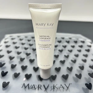 NO BOX Mary Kay NOS Medium Coverage Foundation Ivory 200 356000 Grey Cap - Picture 1 of 2