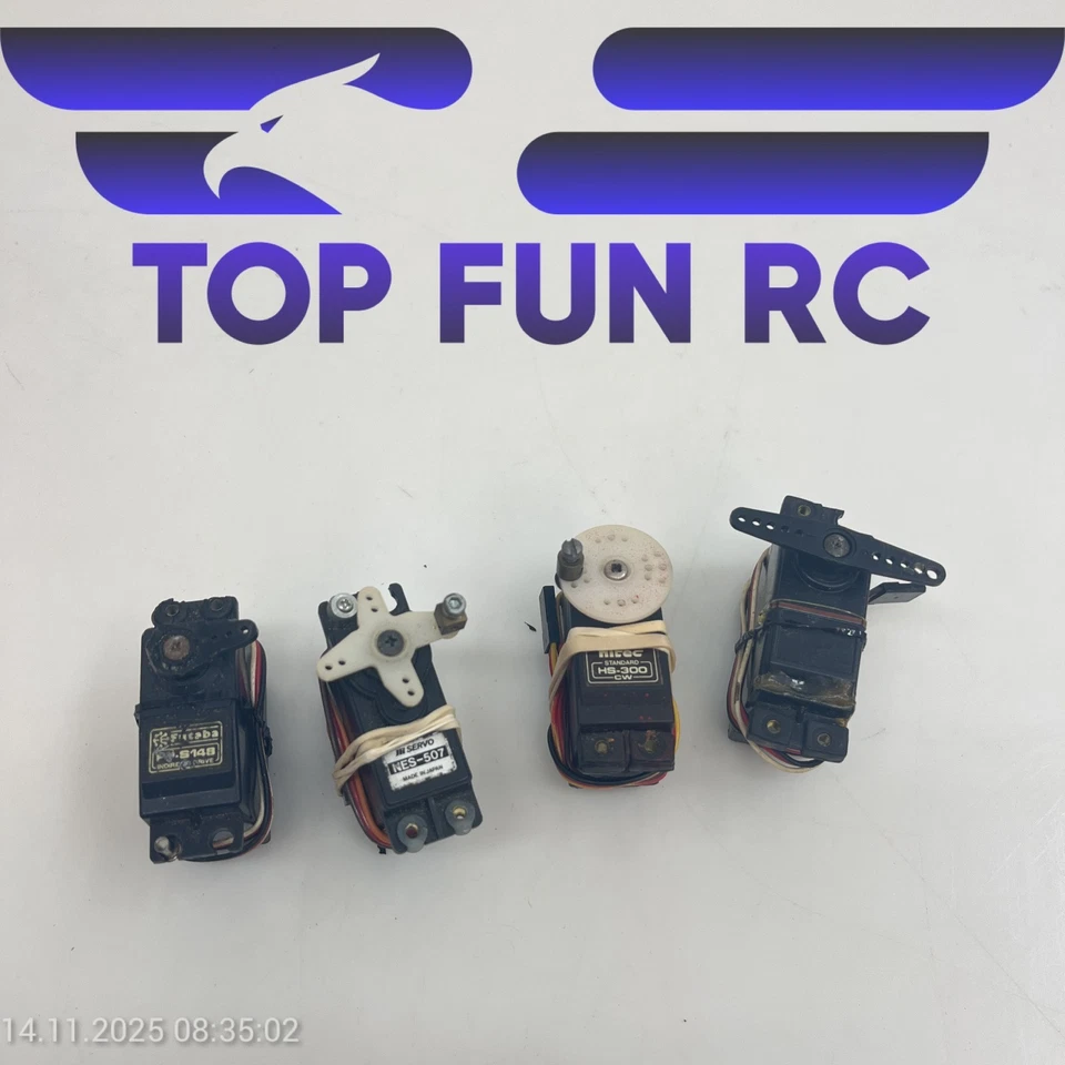 HITEC, JR & FUTABA SERVO LOT! S148, NES-507, HS300 ALL TESTED & WORKING!! - Image 1 of 1