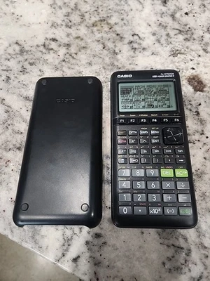 CASIO fx-9750GIII Graphing Calculator w/Cover Black Tested & Working Graphic 3 - Image 1 of 4