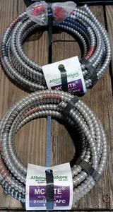 (2) 25 Fuß Rollen ATKORE Kabelsysteme 2105S22-AFC Aluminium Metall plattiert Kabel - Bild 1 von 2