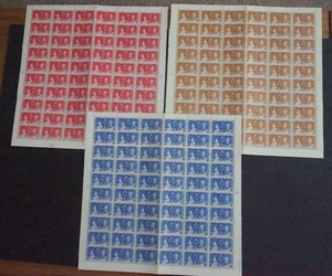 Bermuda 1937 Coronation Full Sheets of 60 MNH - Picture 1 of 6