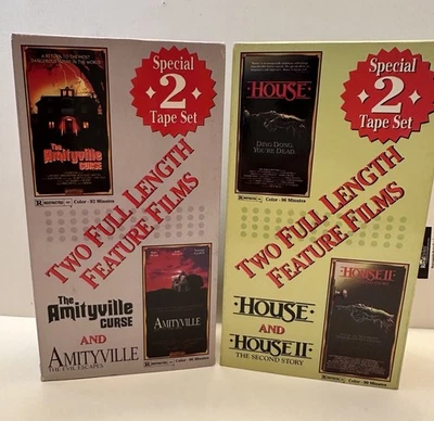 House & House 2: The Second Story & The Amityville Curse Special 2 Tape Set - Image 1 of 3