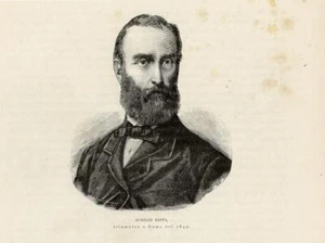1884 Antique Print = Aurelio SAFFI = Risorgimento = PORTRAIT Old Print - Picture 1 of 1