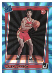 2021-22 Panini Donruss Jalen Johnson Holo Teal Laser Rated Rookie Card No. 231 - Picture 1 of 2