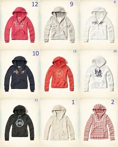 NWT Hollister by Abercrombie A&F women sweater hoodie jackets SIZE XS,S,M,L