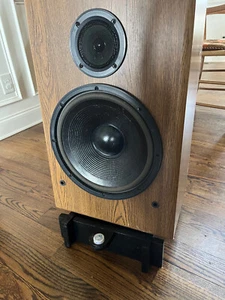 unfinished low profile tilted speaker stand wood pair - Picture 1 of 9