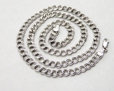 Collana Design Extra Lunga In Argento Sterling 925 STERLING SILVER NECKLACE - Immagine 1 di 4