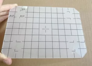 Nuovo schermo di messa a fuoco vetro macinato 5x7" con griglia 179x129x1,8 mm DIMENSIONI PERSONALIZZATE - Foto 1 di 4